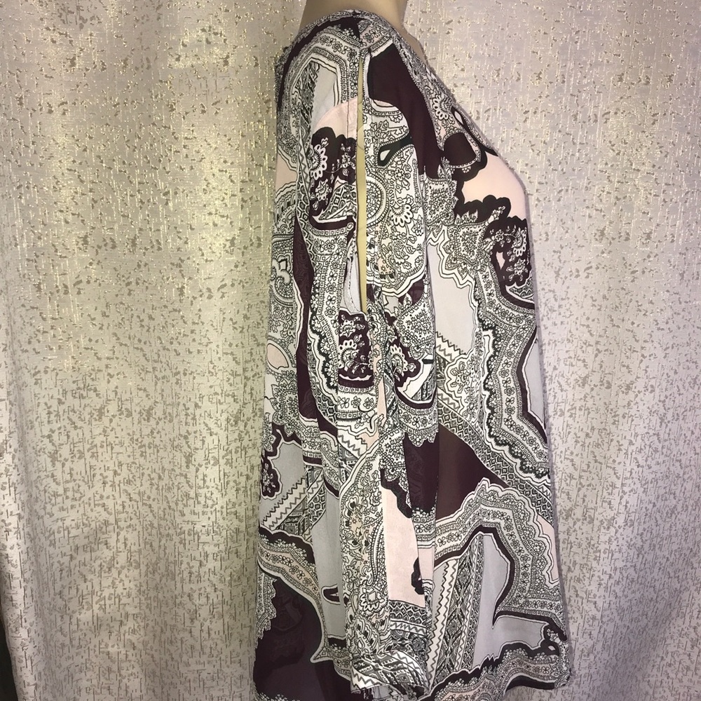 Chicos Easywear Sheer Blouse 3 (16-18, XL)